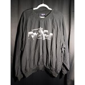 VTG F1 Racing Car Graphic Windbreaker USA Made King Louie Men XL Rare Jacket